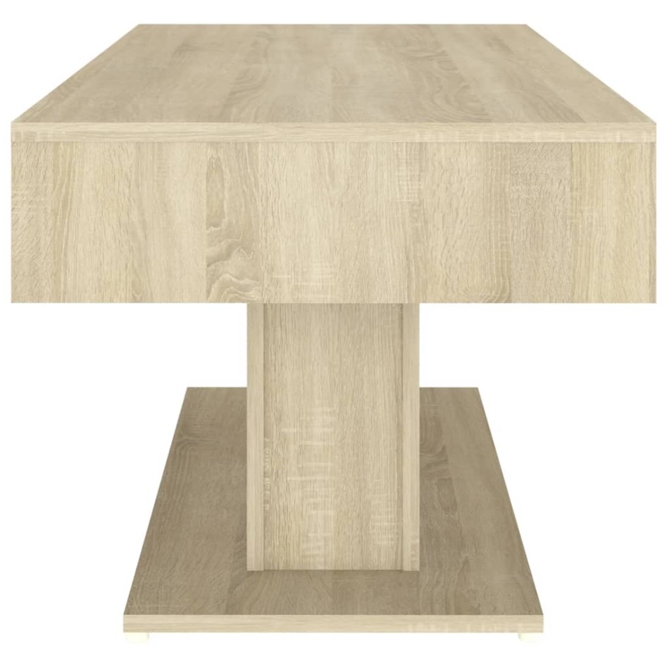Mesa de centro madera contrachapada roble Sonoma 96x50x45