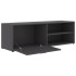 Mueble de TV madera contrachapada gris 120x34x37