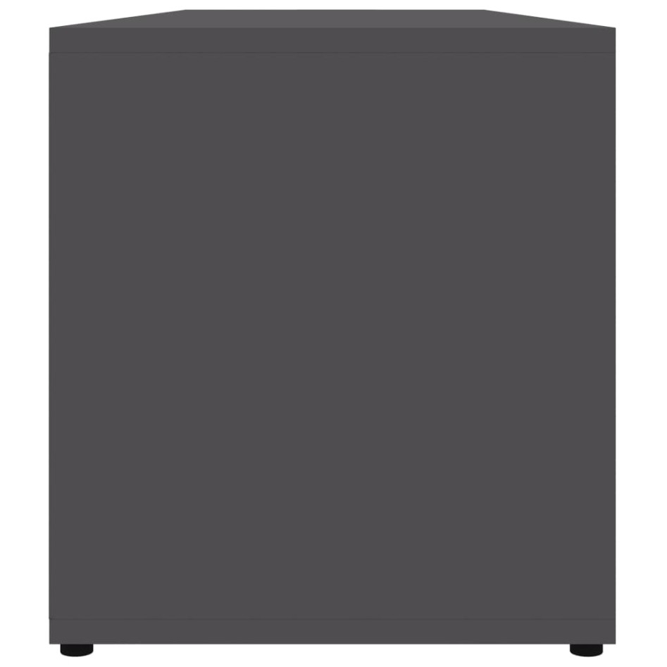 Mueble de TV madera contrachapada gris 120x34x37