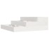 Jardinera de madera maciza de pino blanco 78x78x27