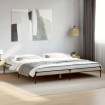 Estructura cama madera ingeniería metal roble Sonoma 200x200 cm