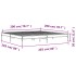 Estructura cama madera ingeniería metal roble Sonoma 200x200