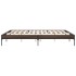 Estructura cama madera ingeniería metal marrón roble 200x200