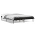 Estructura de cama madera de ingeniería y metal negro