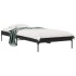 Estructura de cama madera de ingeniería y metal negra 75x190