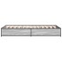 Estructura cama madera ingeniería metal gris Sonoma 75x190