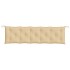 Cojines para banco jardín 2 uds tela beige melange 180x50x7