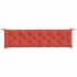 Cojines para banco jardín 2 uds tela rojo melange 200x50x7