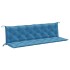 Cojines para banco jardín 2 uds tela azul melange 200x50x7