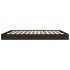 Estructura de cama madera de ingeniería negra 200x200