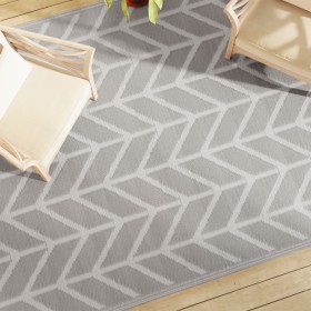Alfombra de exterior PP ARAKIL gris 190x290
