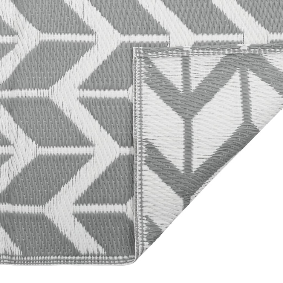 Alfombra de exterior PP ARAKIL gris 190x290