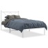 Estructura cama sin colchón con cabecero metal blanco 90x190