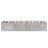 Estructura de cama madera de ingeniería gris hormigón 75x190