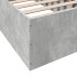 Estructura de cama madera de ingeniería gris hormigón 75x190