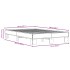 Estructura cama madera ingeniería metal marrón roble 140x200