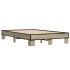 Estructura cama madera ingeniería metal roble Sonoma 120x200