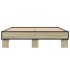 Estructura cama madera ingeniería metal roble Sonoma 120x200
