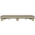 Estructura cama madera ingeniería metal roble Sonoma 120x200