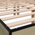 Estructura cama madera ingeniería metal roble Sonoma 120x200