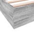Estructura de cama madera de ingeniería gris Sonoma 150x200