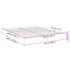 Estructura de cama madera de ingeniería gris Sonoma 150x200