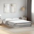 Estructura de cama madera de ingeniería gris Sonoma 120x200