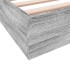 Estructura de cama madera de ingeniería gris Sonoma 120x200