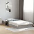 Estructura de cama madera de ingeniería gris hormigón