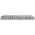 Estructura de cama madera de ingeniería gris hormigón