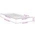 Estructura de cama sin colchón madera roble Sonoma 90x200