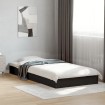 Estructura de cama madera de ingeniería negra 75x190 cm