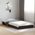 Estructura de cama madera de ingeniería negra 90x190