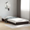 Estructura de cama madera de ingeniería negra 90x190 cm