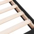 Estructura de cama madera de ingeniería negra 90x190