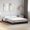 Estructura de cama madera de ingeniería negra 120x190 cm