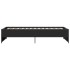 Estructura de cama madera ingeniería y metal negro 100x200