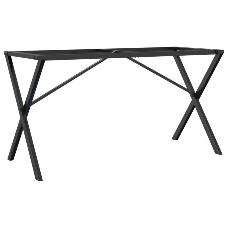 Patas de mesa de comedor estructura X acero 140x60x73