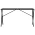 Patas de mesa de comedor estructura X acero 140x60x73
