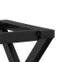 Patas de mesa de comedor estructura X acero 140x60x73