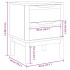 Mesita de noche FLORO madera maciza de pino blanco 45x39x57