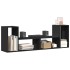 Muebles para TV 2 uds madera de ingeniería negro 75x30x50