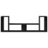 Muebles para TV 2 uds madera de ingeniería negro 75x30x50