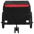 Remolque para bicicleta hierro negro y rojo 30