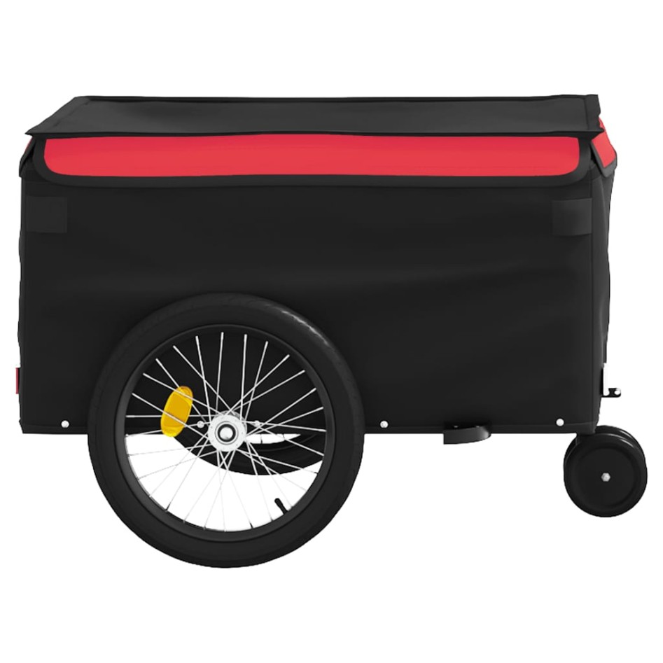 Remolque para bicicleta hierro negro y rojo 30