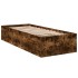 Estructura de cama madera de ingeniería roble ahumado 90x200