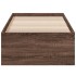Estructura de cama madera de ingeniería roble marrón 90x200