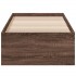 Estructura de cama madera de ingeniería marrón roble 90x190