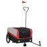 Remolque para bicicleta hierro negro y rojo 45