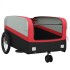 Remolque para bicicleta hierro negro y rojo 45